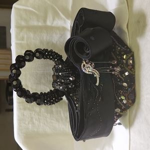Black beaded Mary Frances